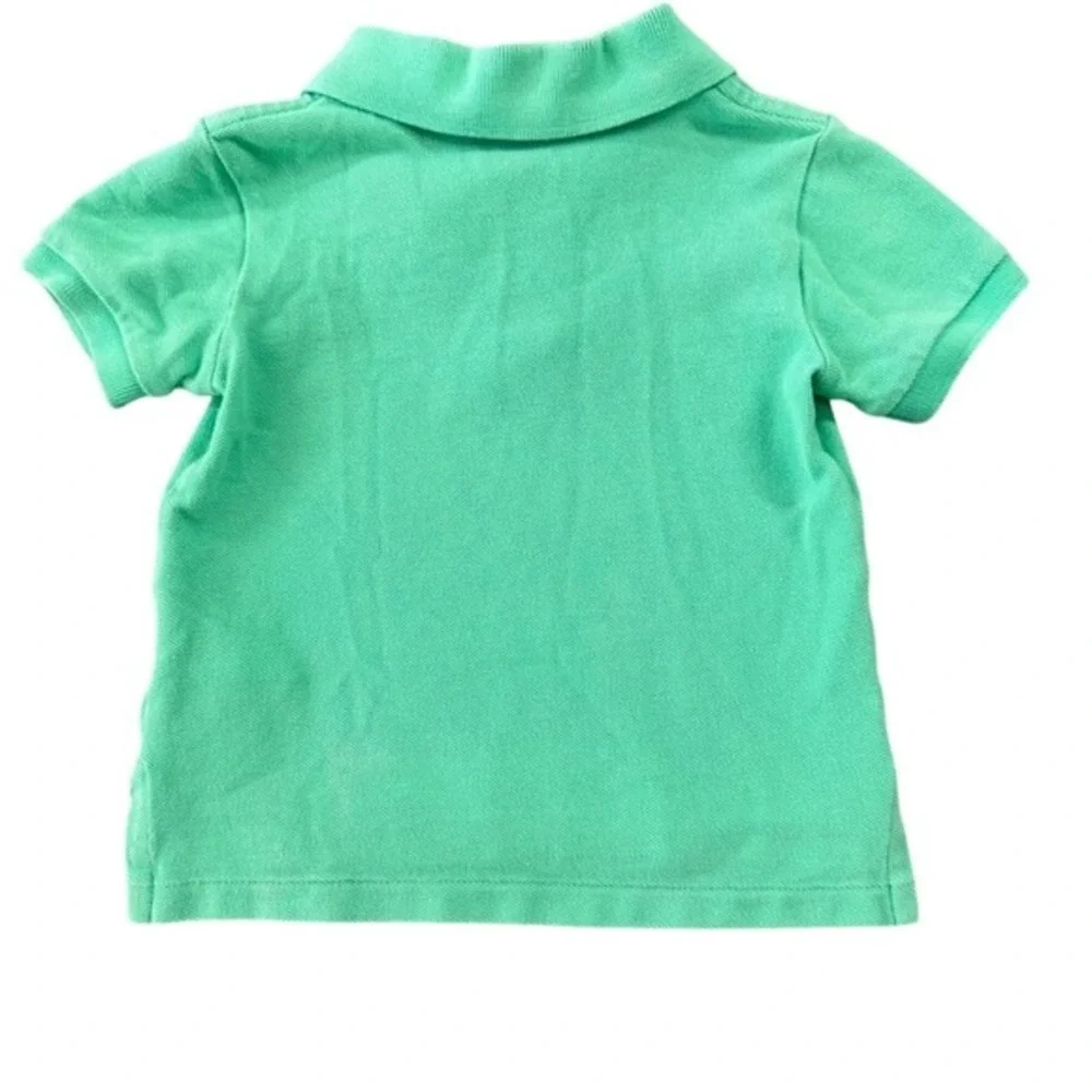 Ralph‎ Lauren Baby Boys Green Cotton Pique Short Sleeve Polo Shirt 18M
